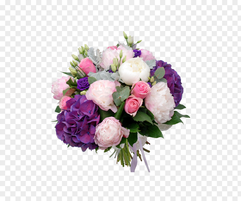 Flower Cut Flowers Cabbage Rose Pink Bouquet PNG