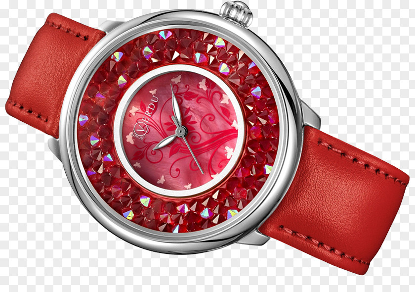 Watch Strap Blinking Crystal RED.M PNG