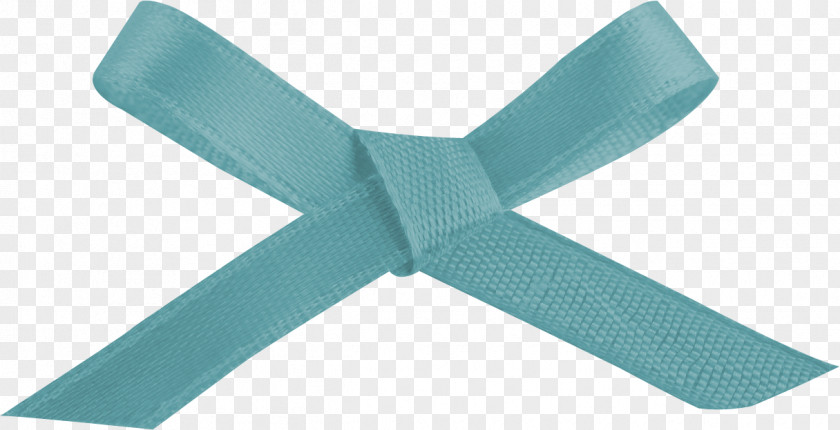 Beautiful Blue Bow Cloth Ribbon PNG