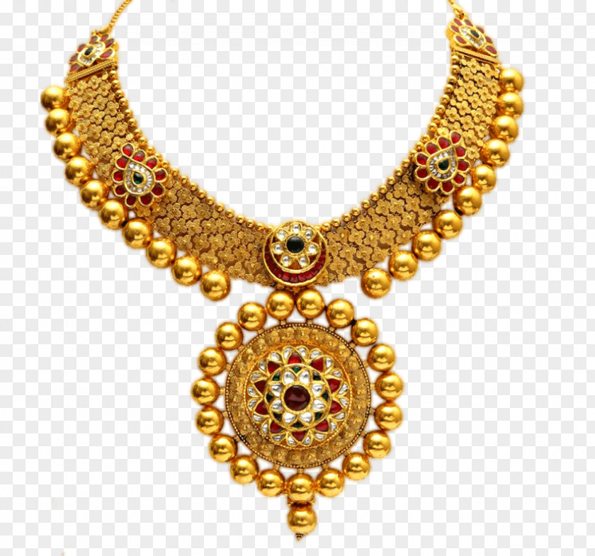 Jewellery Gemstone Necklace Kundan Gold PNG