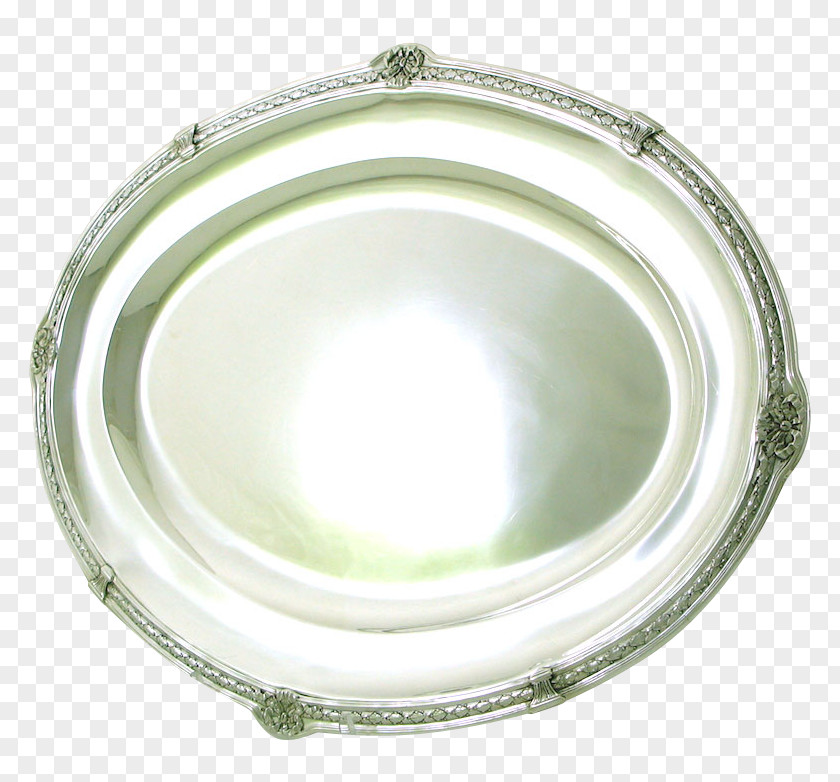 Silver Tableware Platter PNG