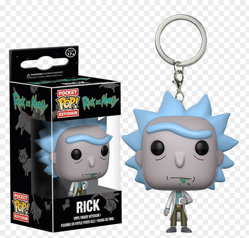 Toy Rick Sanchez Funko Morty Smith Key Chains Pocket PNG