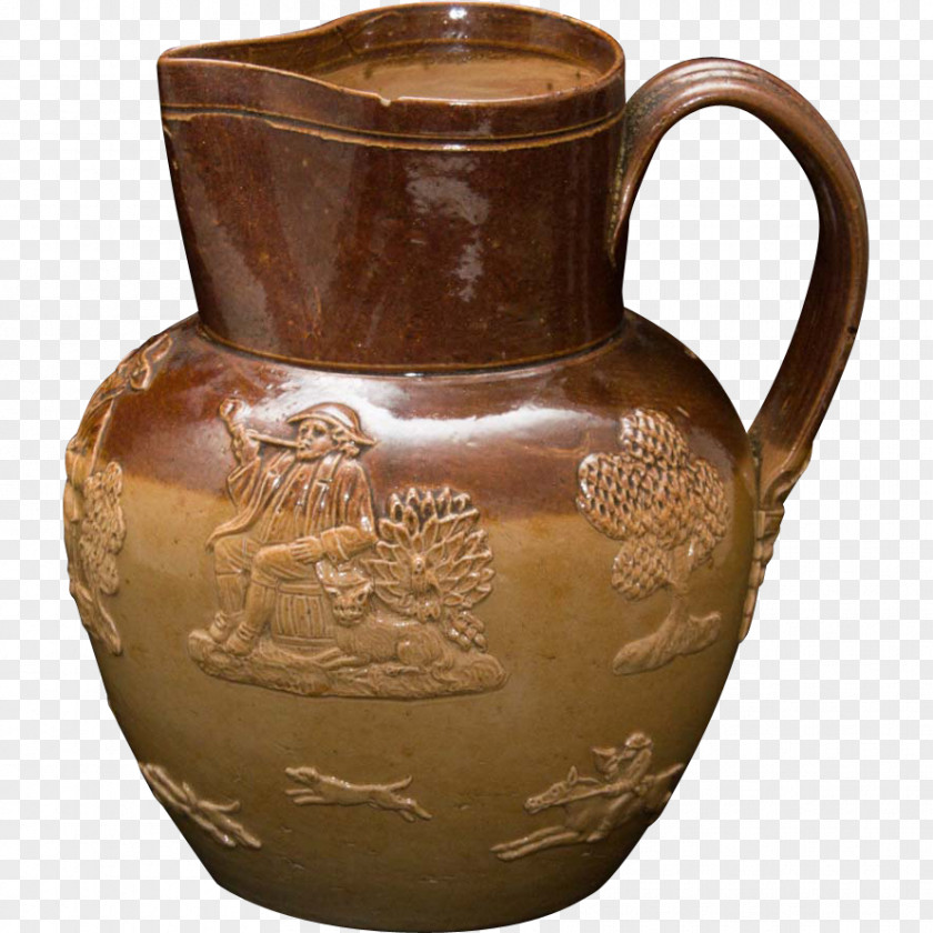 Vase Jug Lambeth Pottery Pitcher Ceramic PNG