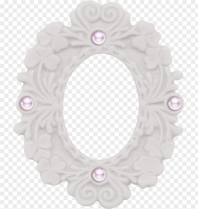 White Frame Material Pearl Icon PNG