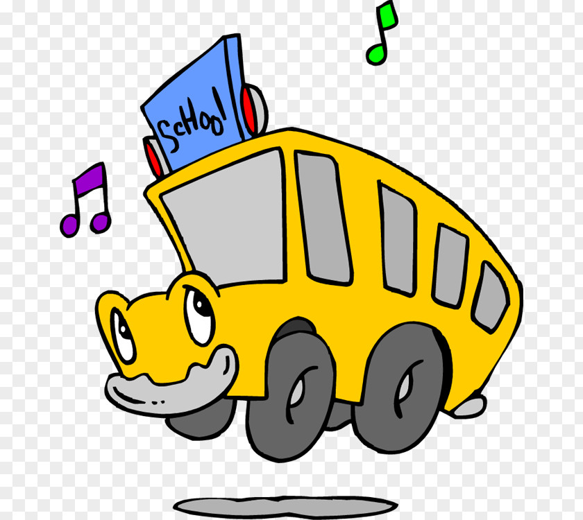 Bus School Vehicle Nursery Parent PNG