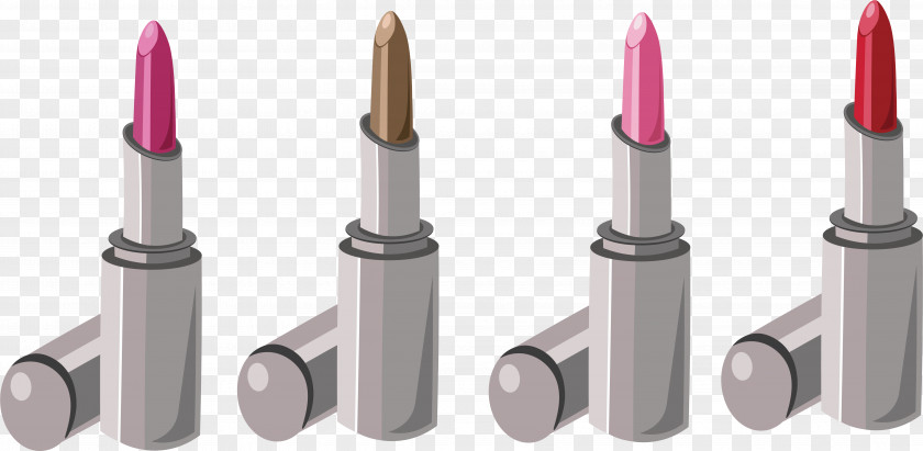Gray Packaging Lipstick Set And Labeling Designer PNG