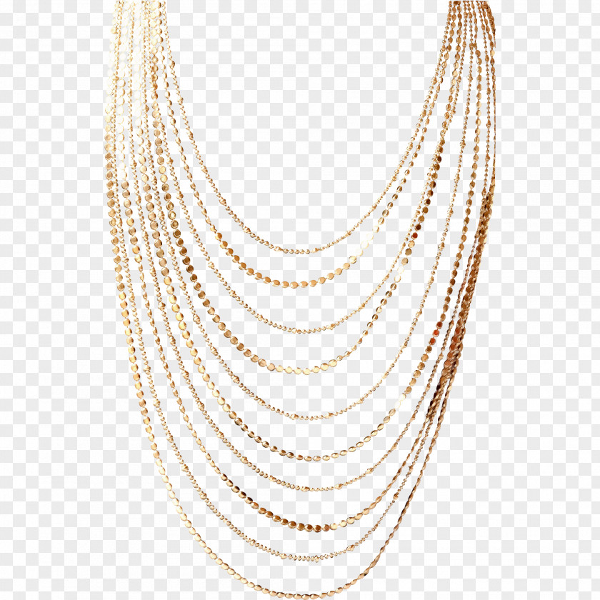 Gold Chain Necklace Jewellery Imitation Gemstones & Rhinestones Pearl PNG