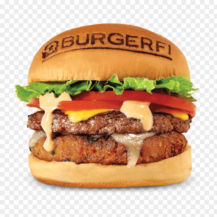 Menu Hamburger Cheeseburger Veggie Burger BurgerFi Restaurant PNG