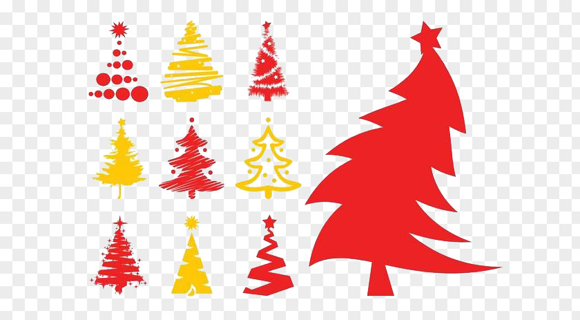 Christmas Tree Santa Claus Clip Art PNG