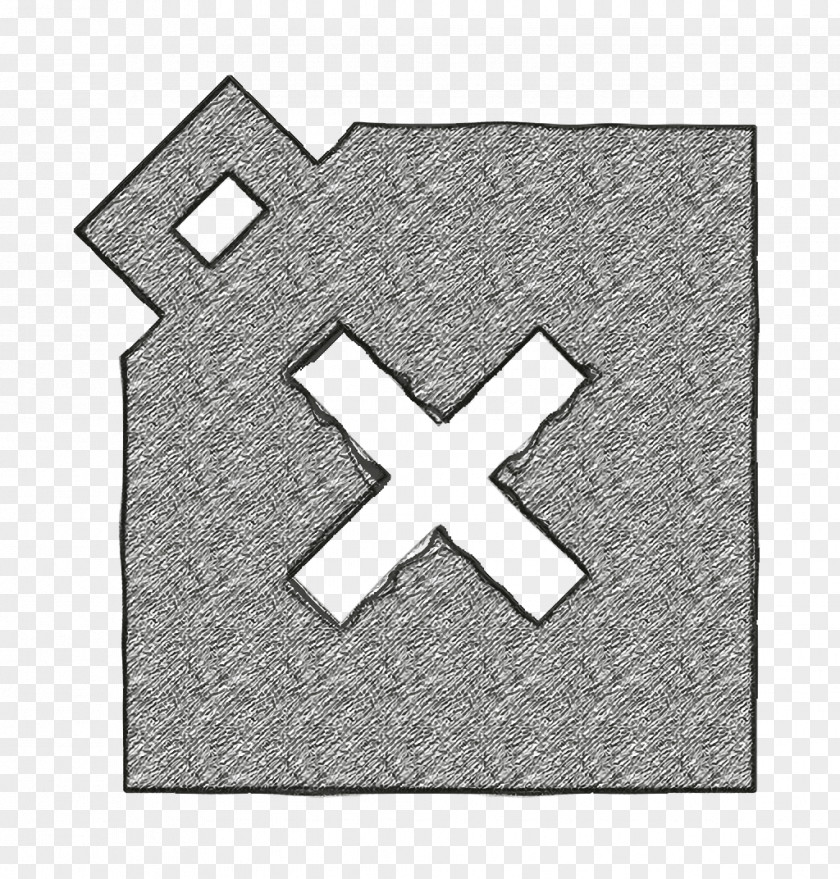 Cross Symbol Can Icon Container Fuel PNG