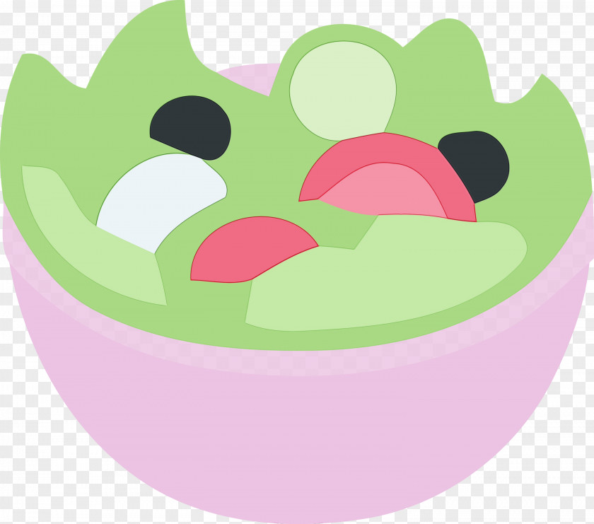Green Pink Cartoon Side Dish Plant PNG
