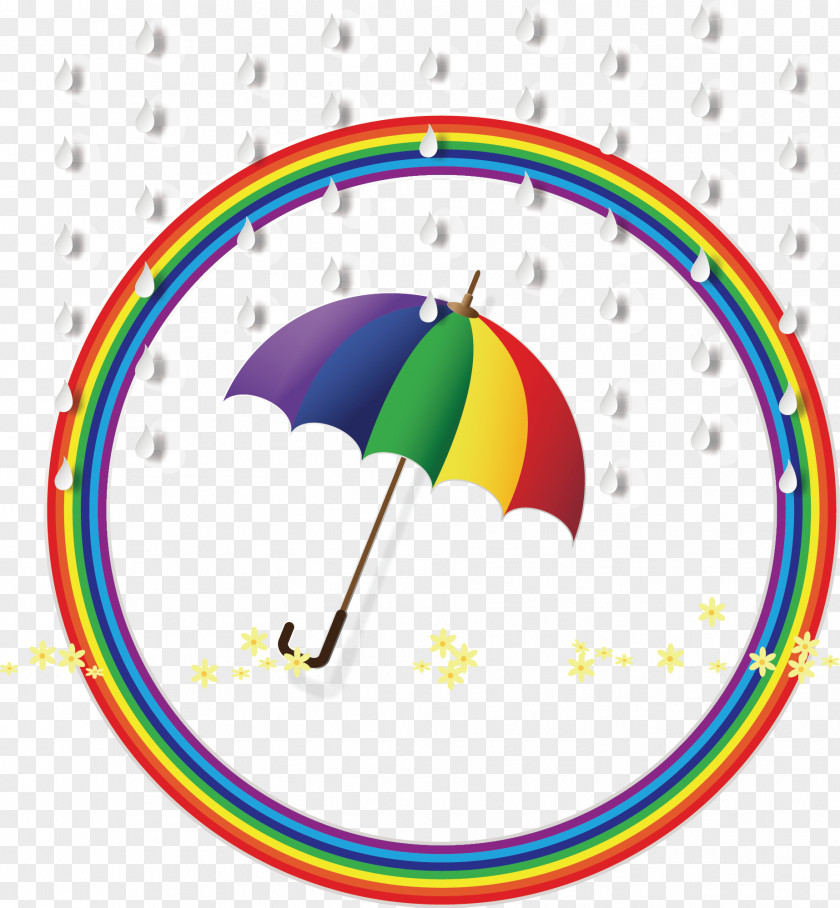Rainbow After Rain Clip Art PNG
