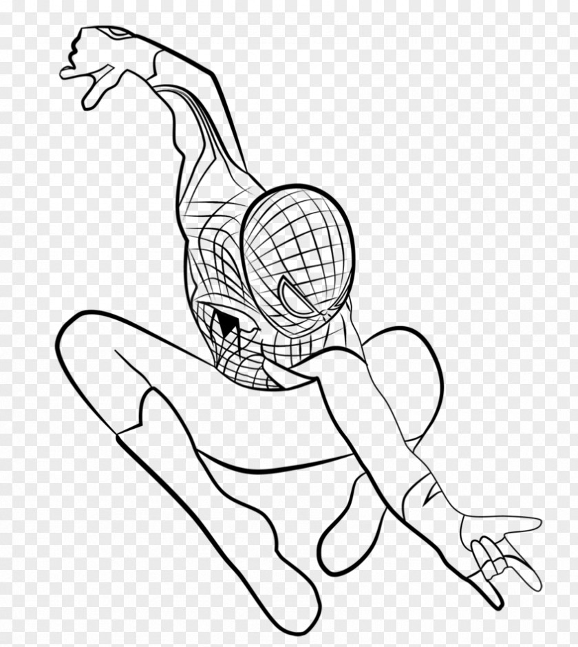 Spider-man The Amazing Spider-Man Venom Line Art Drawing PNG