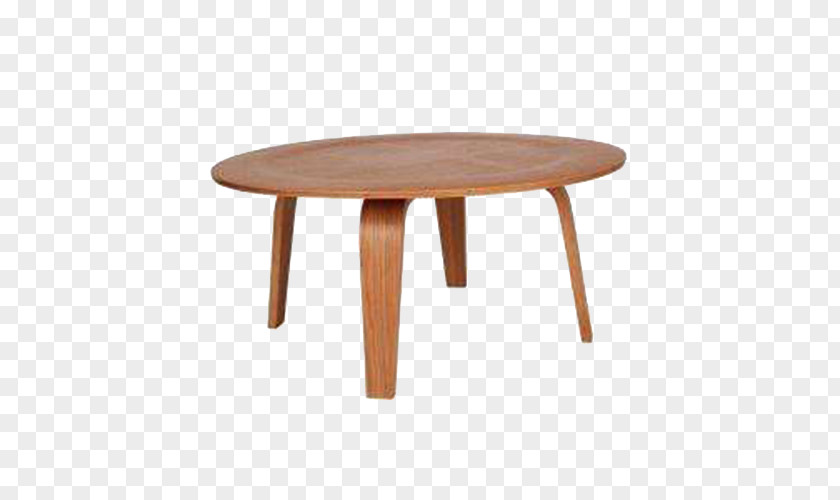 Brown Small Round Table Coffee Furniture Plywood PNG