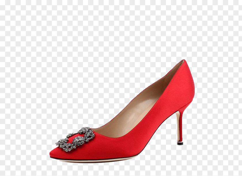 Manolo Brand Red Diamond Shoes High Heels High-heeled Footwear Court Shoe Stiletto Heel PNG