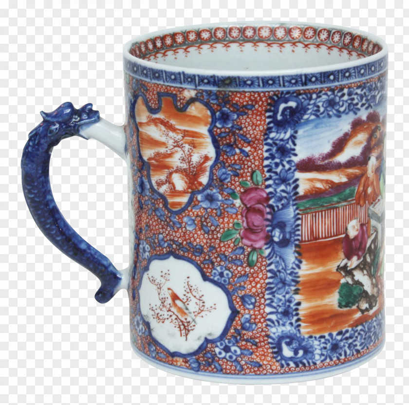 Mug Chinese Export Porcelain Coffee Cup Ceramics PNG