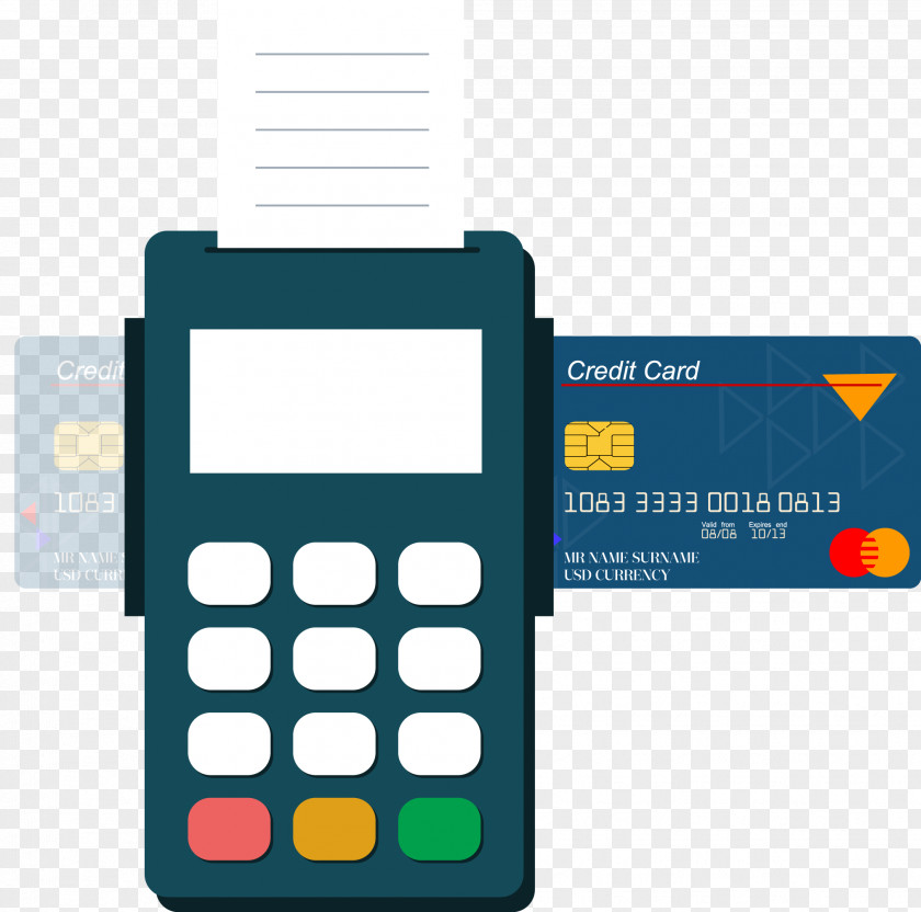 Credit Card Flat Design Graphic Icon PNG