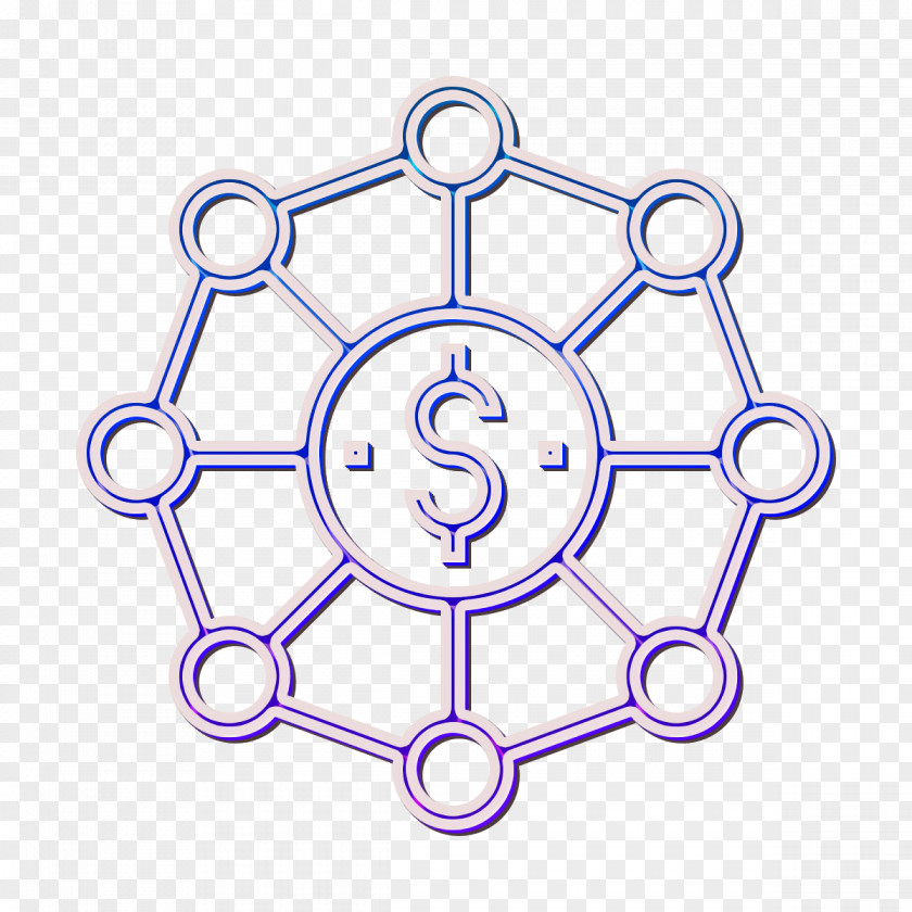 Financial Technology Icon Blockchain PNG