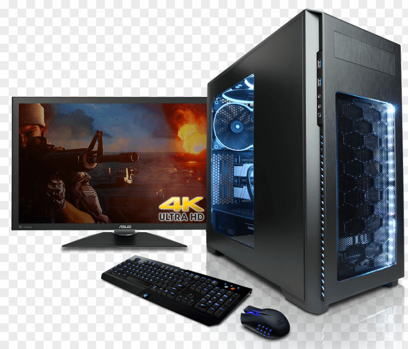 Gaming Computer Picture Intel Graphics Cards & Video Adapters Desktop Computers CyberPowerPC PNG