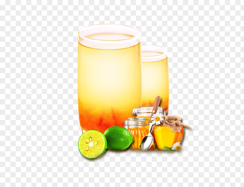 Honey Citron Tea Yuja-cha Orange Drink Juice Lemon PNG