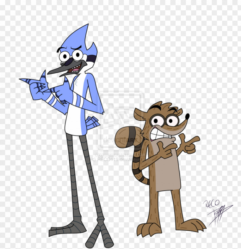 Regular Mordecai Rigby Fan Art PNG