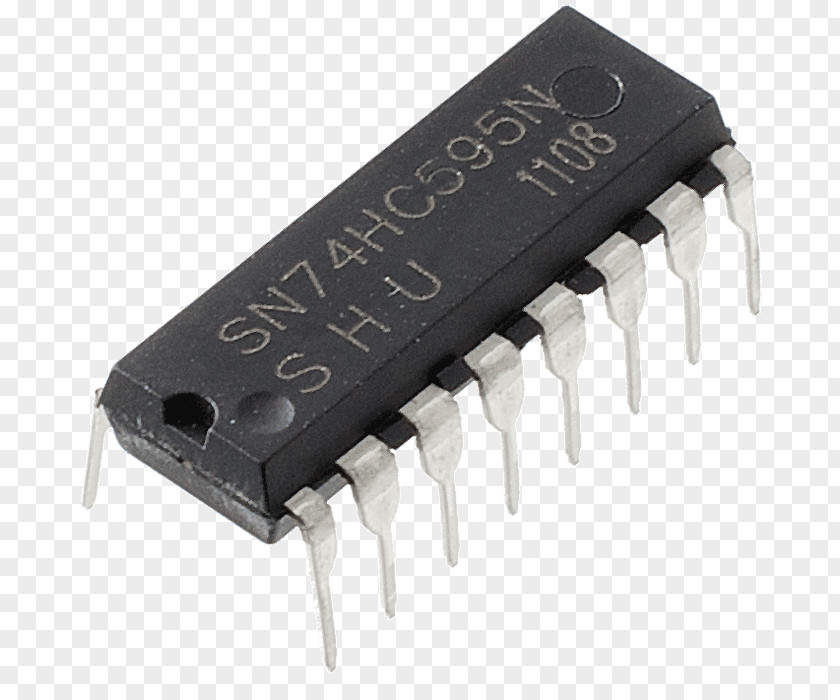 Transistor Microcontroller Electronic Component Integrated Circuits & Chips Shift Register PNG