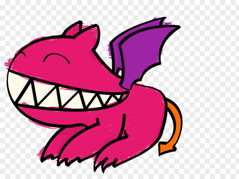 Chimera Pink M Line Art Cartoon Clip PNG