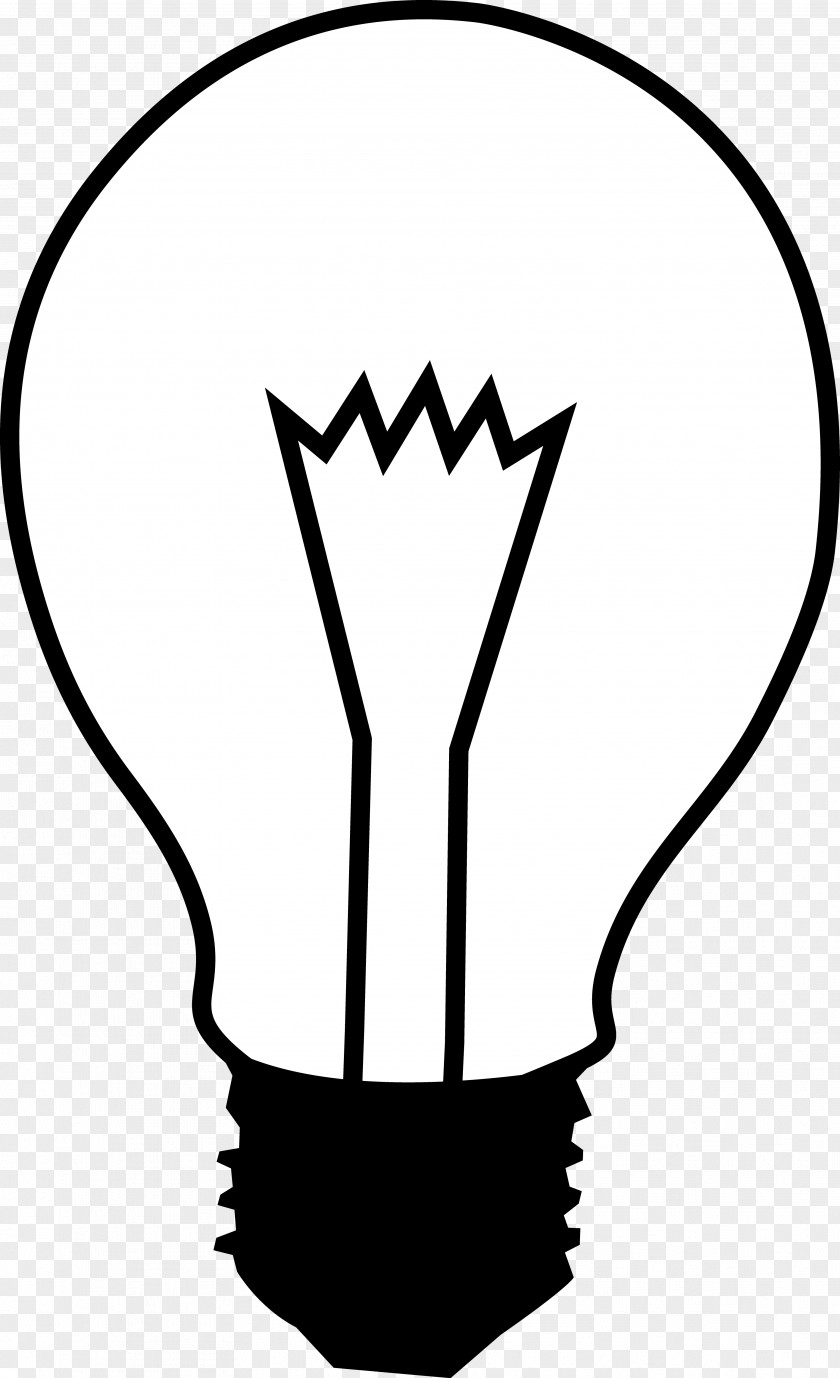 Electric Lamp Cliparts Incandescent Light Bulb White Clip Art PNG
