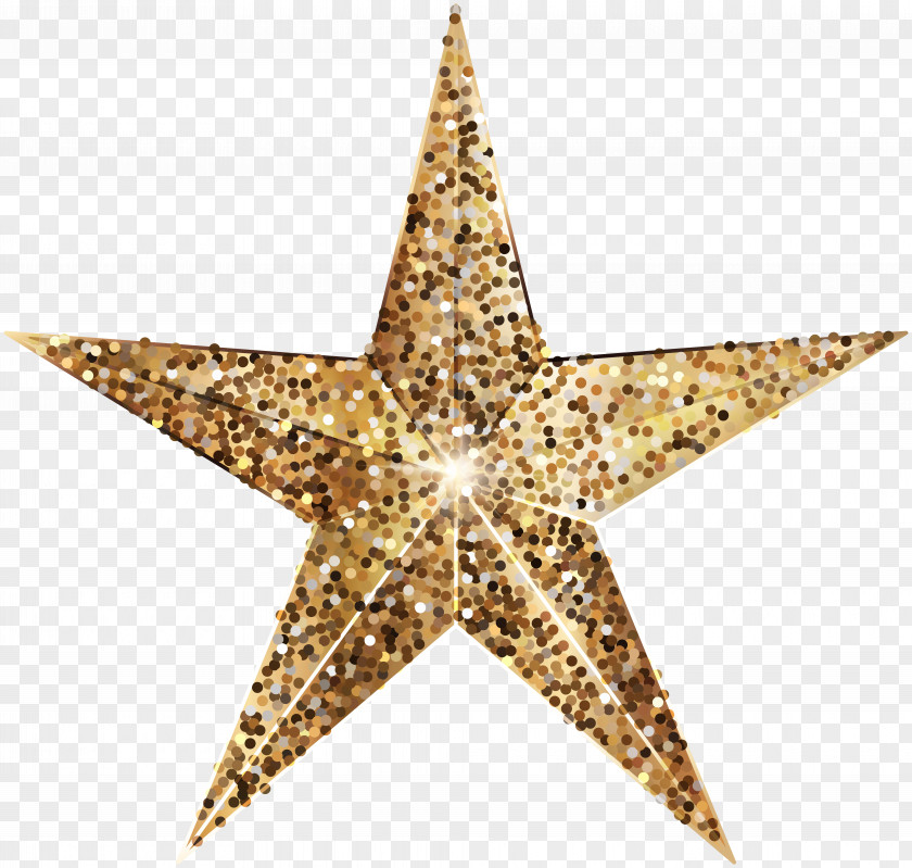 Golden Deco Star Clip Art Image Red Blue White PNG