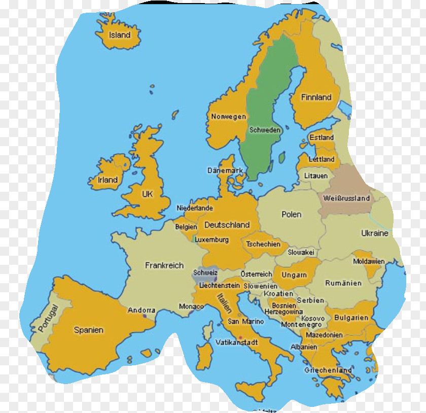 Map Europe World Geography PNG