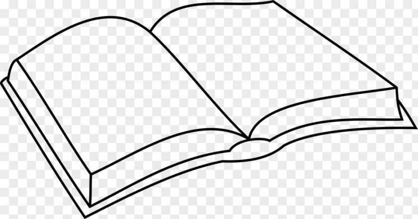 Open Book Black And White Clip Art PNG