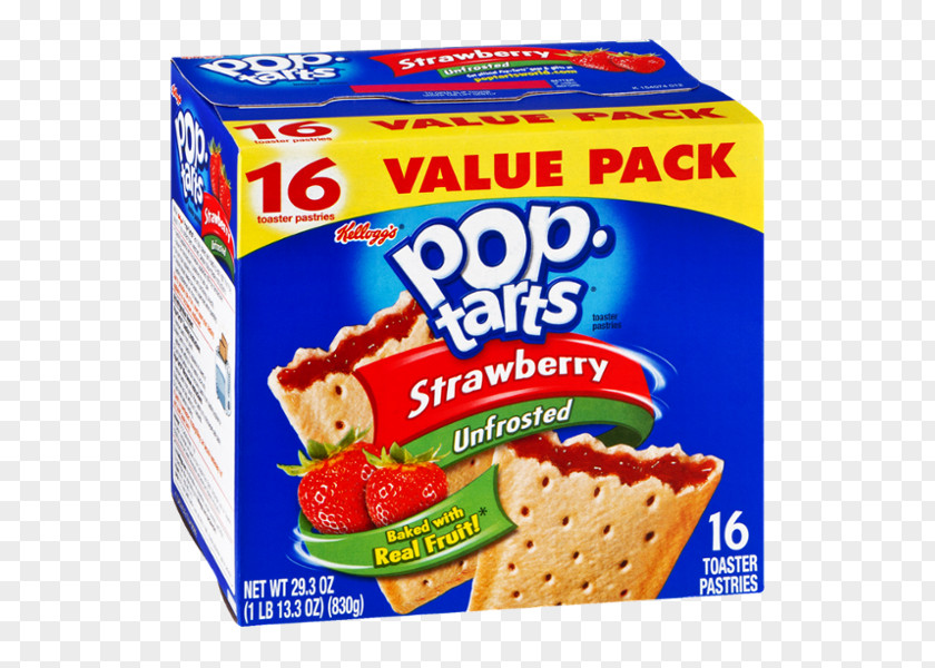 Strawberry Toaster Pastry Pop-Tarts Frosting & Icing Cracker PNG