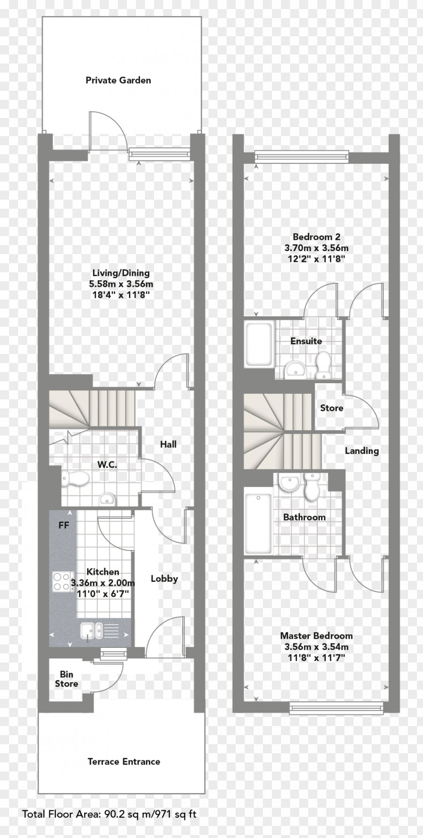 Carrington Mortgage Uk Limited Finchley Apartment Floor Plan Duplex Kitchen PNG