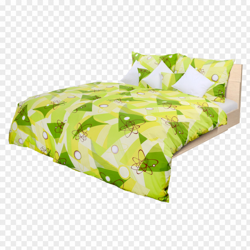 Pillow Bed Sheets Bedding Green Duvet Covers PNG
