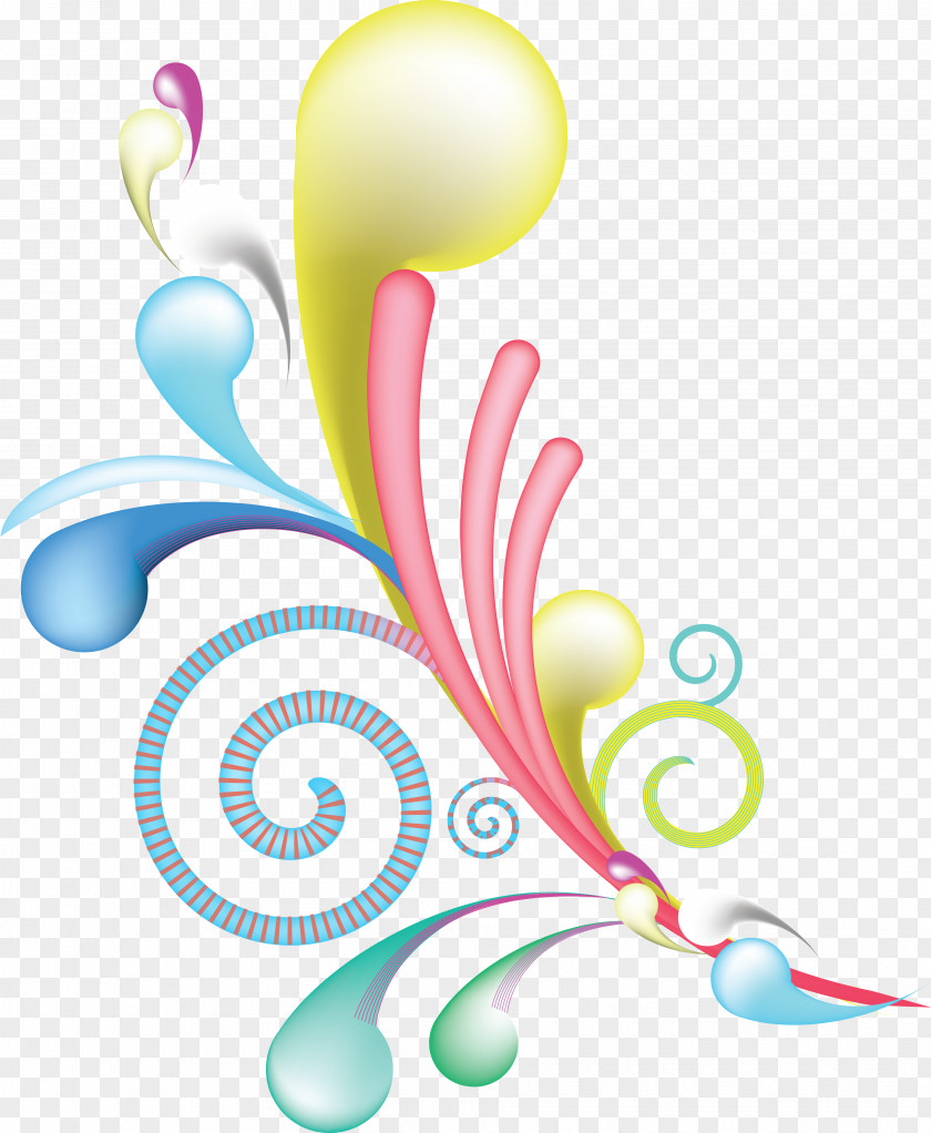 Swirls Color Clip Art PNG