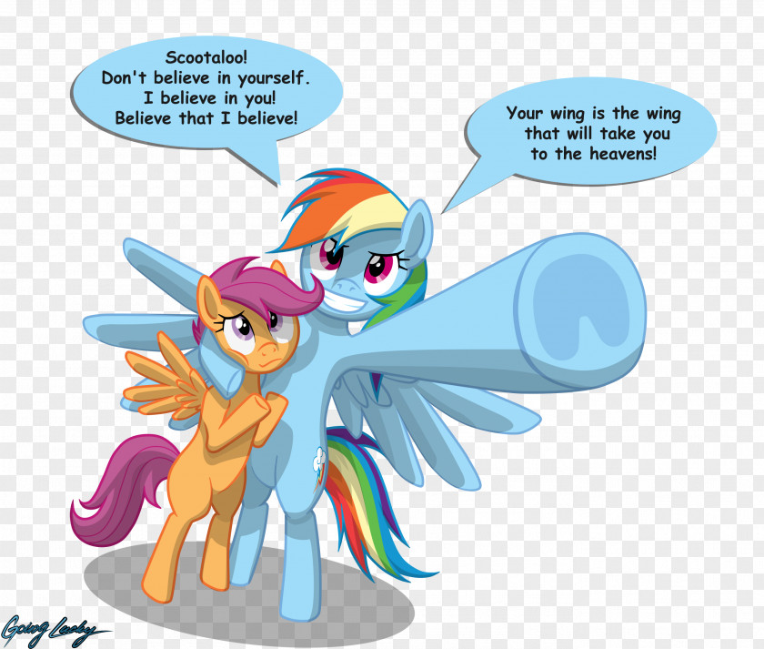 Believe In Yourself Rainbow Dash Pinkie Pie Scootaloo Pony Fan Art PNG