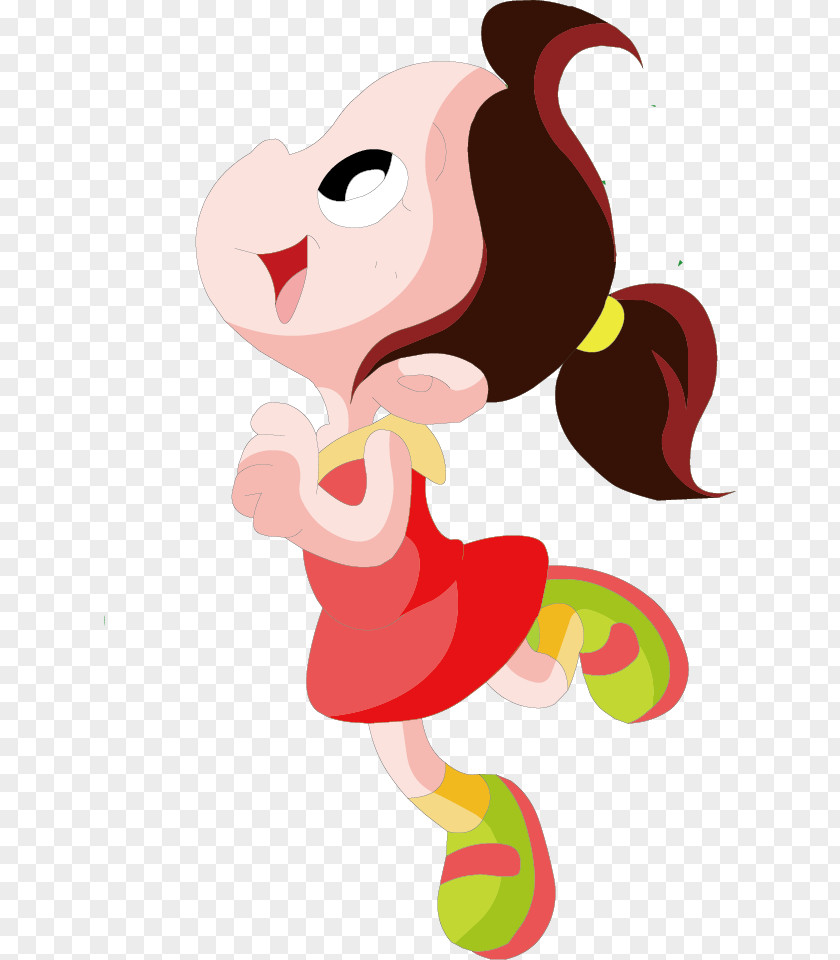 Cartoon Drawing Illustration PNG Illustration, Girl clipart PNG