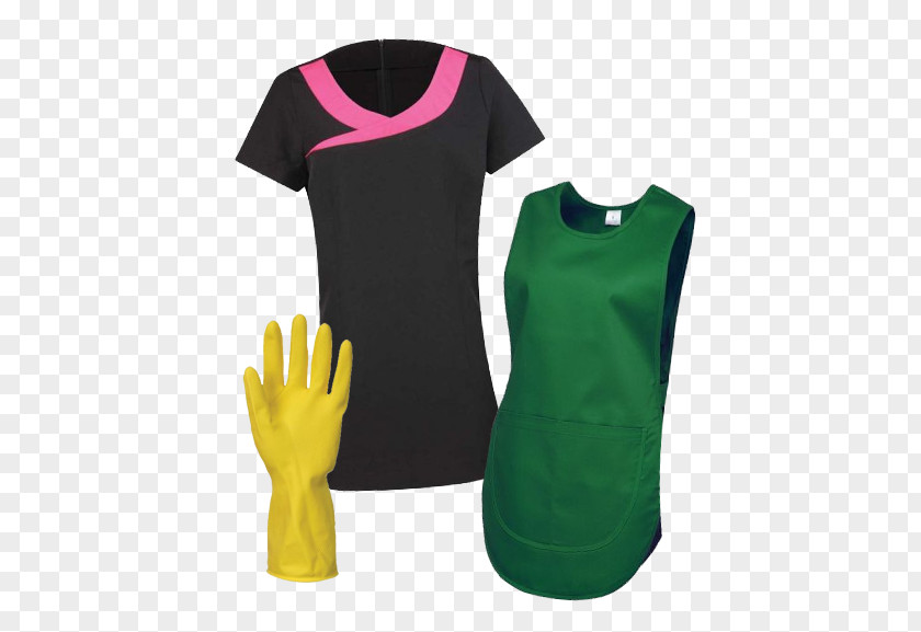 Glove T-shirt Sleeve Uniform Tunic Cleaner PNG