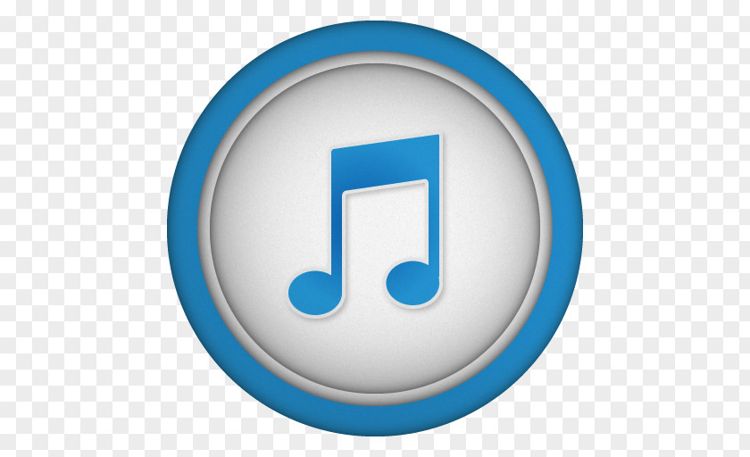 Itunes Electric Blue Symbol PNG