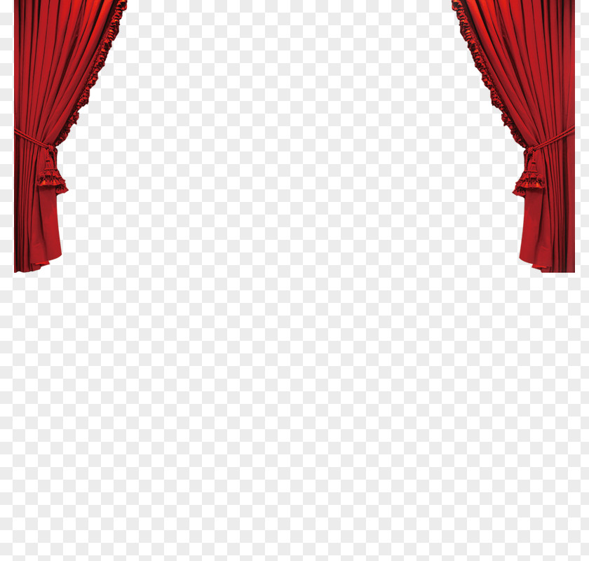 Red Curtains Curtain Textile Download PNG
