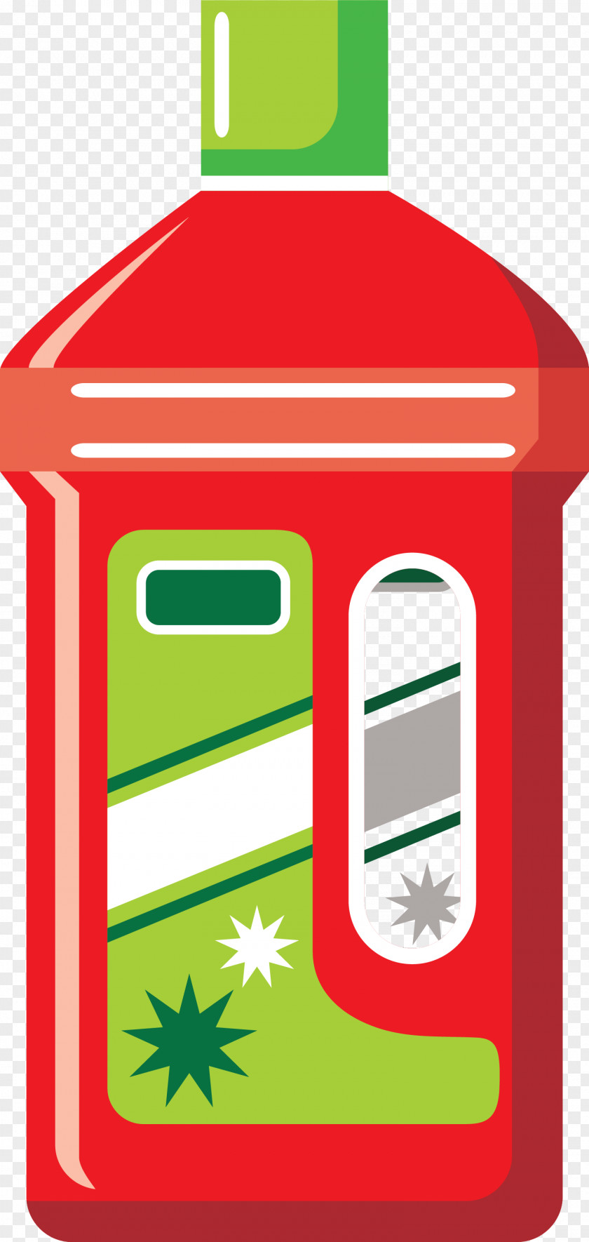 Simple Red Bottle Clip Art PNG