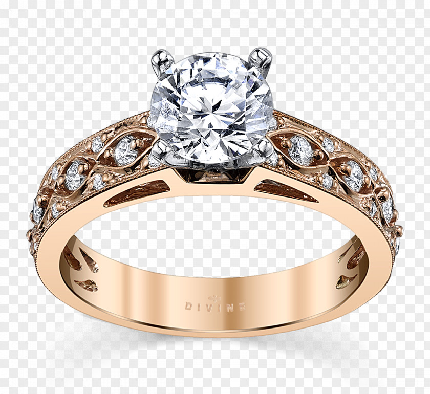 Wedding Ring Engagement Jewellery Diamond Gold PNG