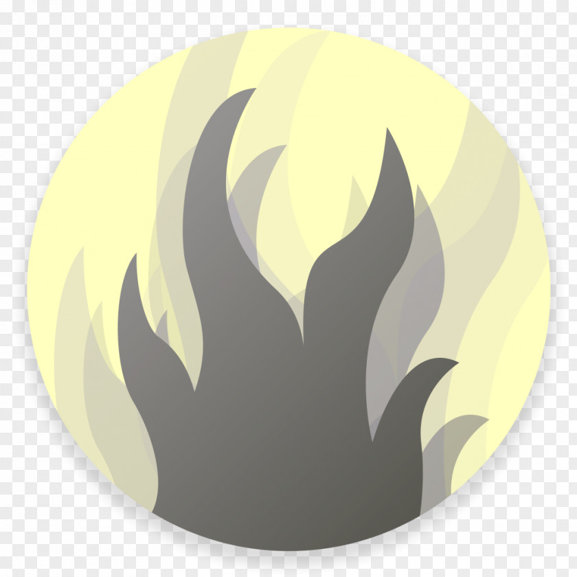 Yellow Flame Brown Font PNG