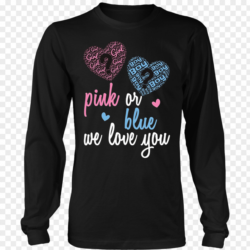 Gender Reveal Party Long-sleeved T-shirt Hoodie Sweater PNG