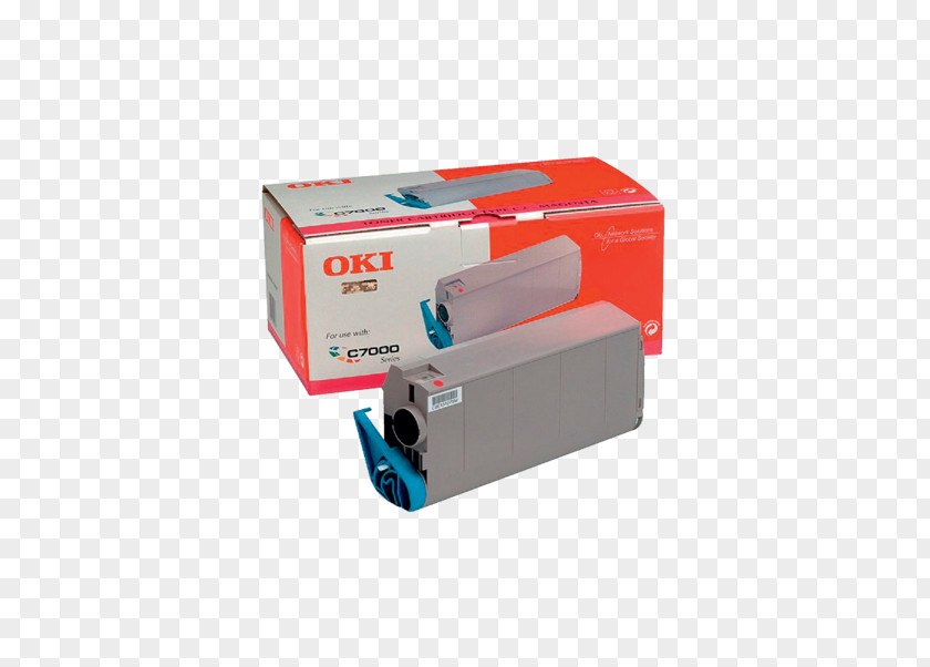 Printer Toner OKI Cyan PNG