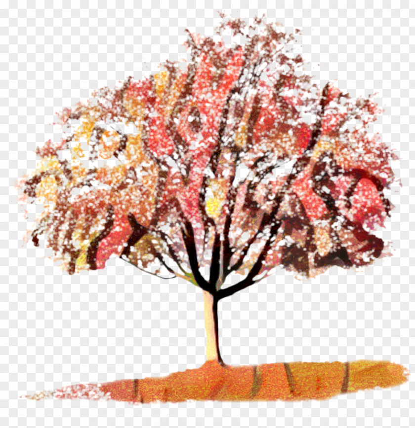 Artificial Flower Autumn Tree Branch PNG