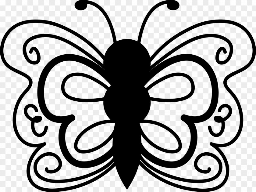 Doodle Brush Butterfly Smiley Animation Animal Insect PNG
