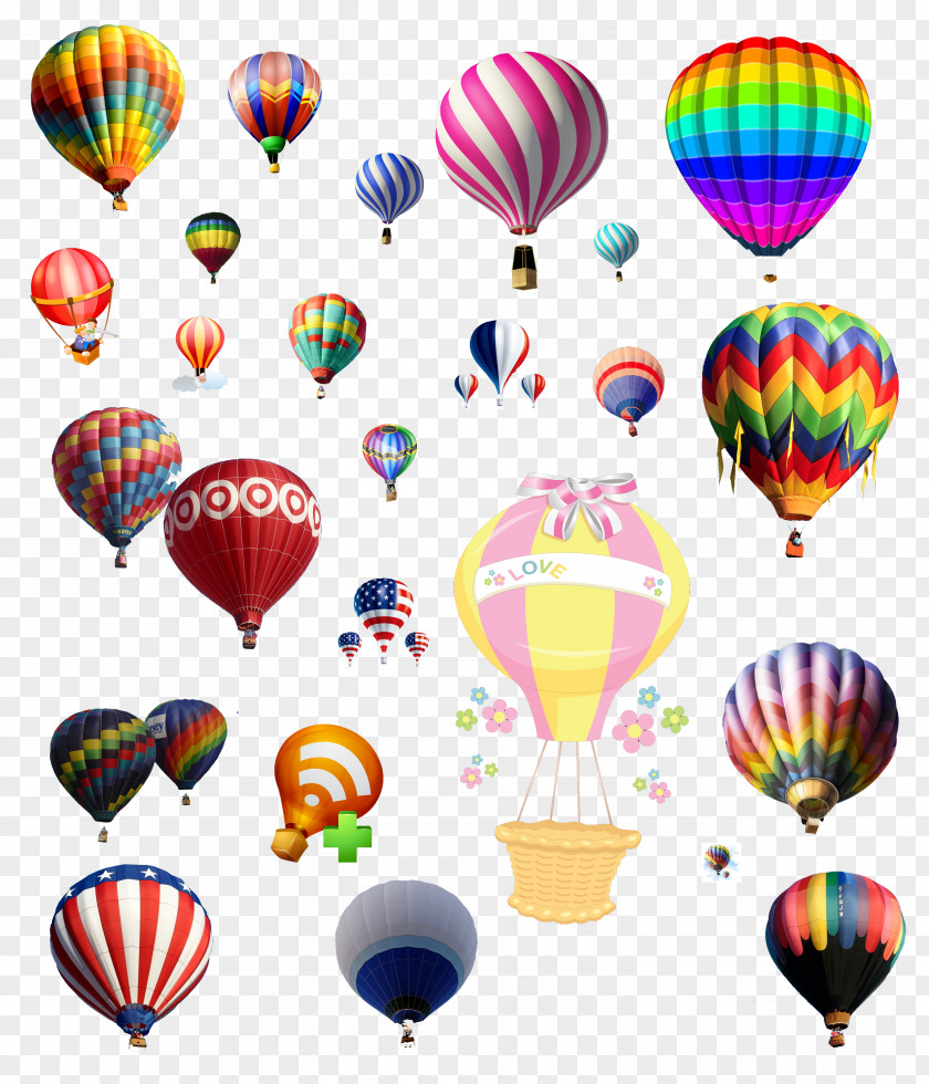 Hot Air Balloon Graphic Design PNG
