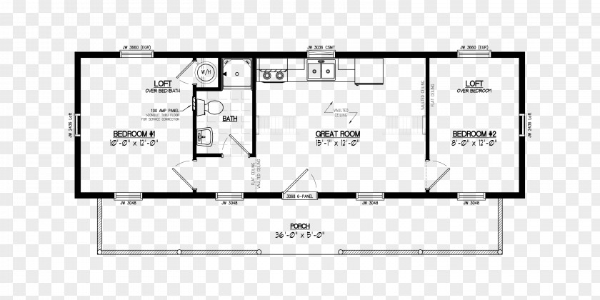 House Log Cabin Floor Plan Cottage PNG