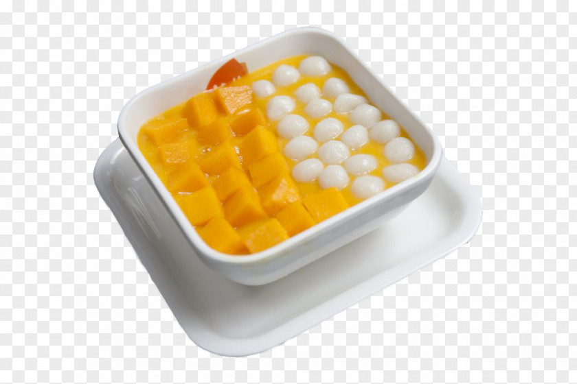 Square In Mango Dumplings And Assorted Cold Dishes Coffee Fruit Salad Dish Dessert PNG